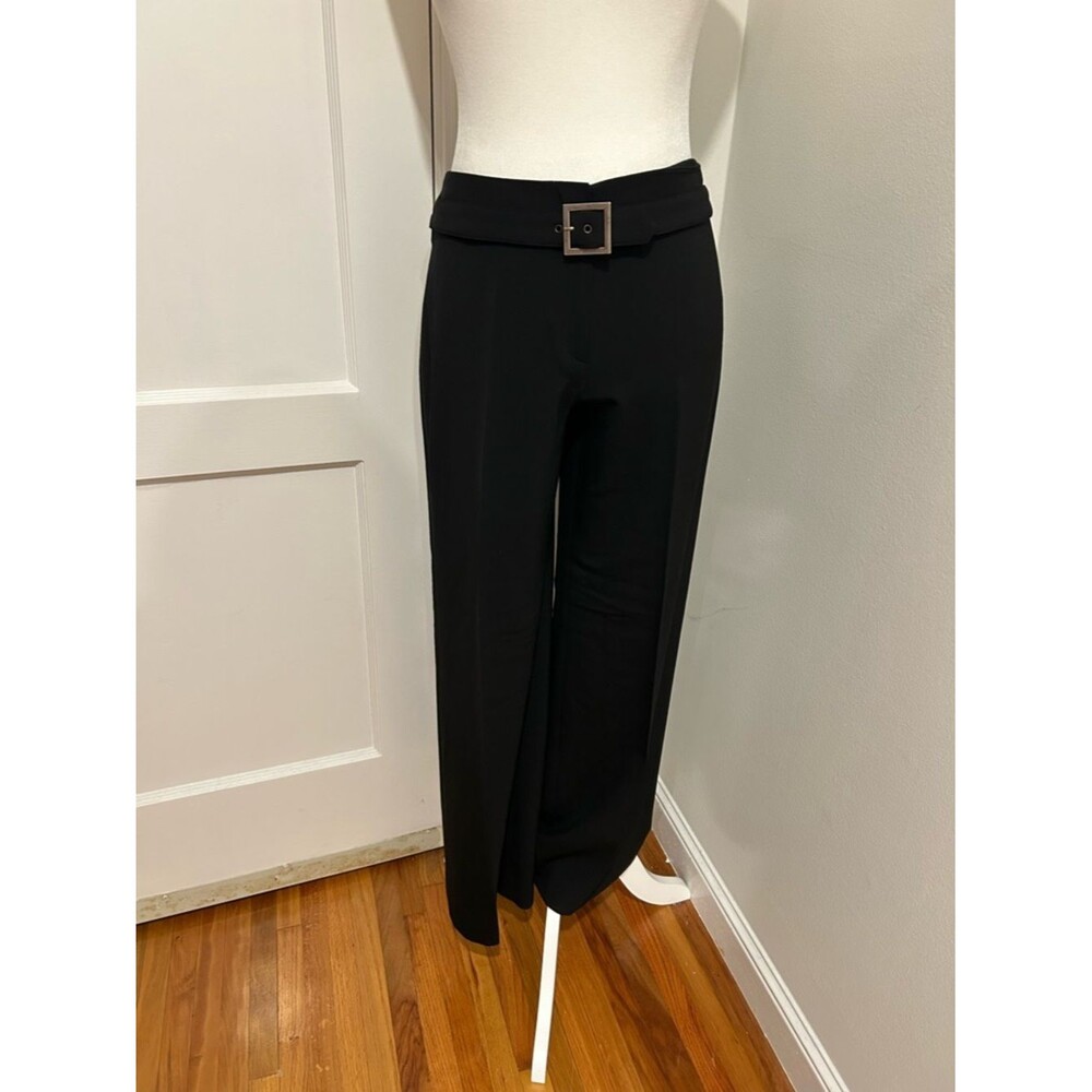 2000s Emporio Armani Straight Leg Wool Blend Pants
